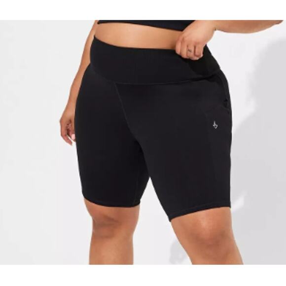 torrid Pants - Torrid Performance Core 9 Inch Active Bike Short High Rise Black Sz 5 28 NWT